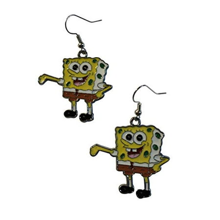 Free Ornate Organza Gift Bag Fun SpongeBob 16" Necklace & Earrings Gift Boxed